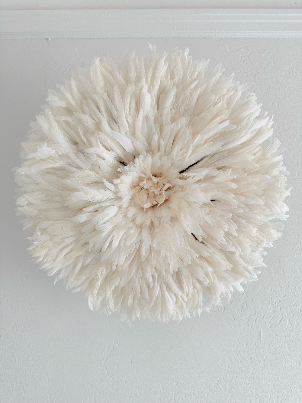 Feather Wall Decor - Cream Juju Hat